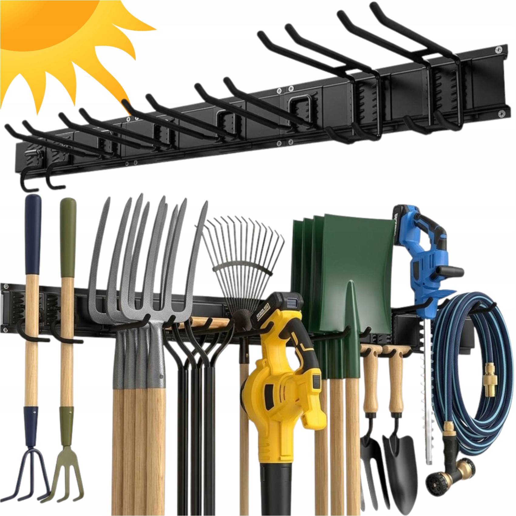Věšák Na Zahradní Nářadí Nástěnný Organizér Na Stěnu Lopata Hrábě