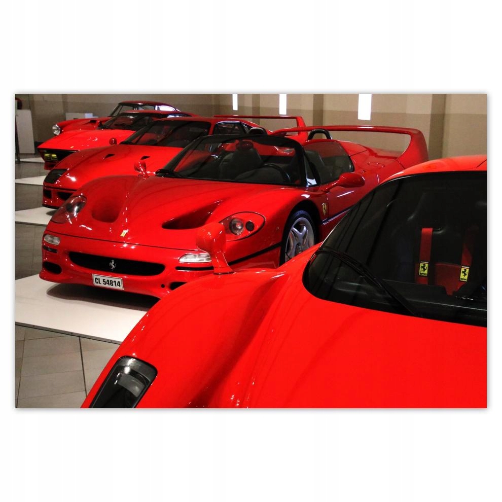

Plakat samoprzylepny 60x40 Czerwone Ferrari