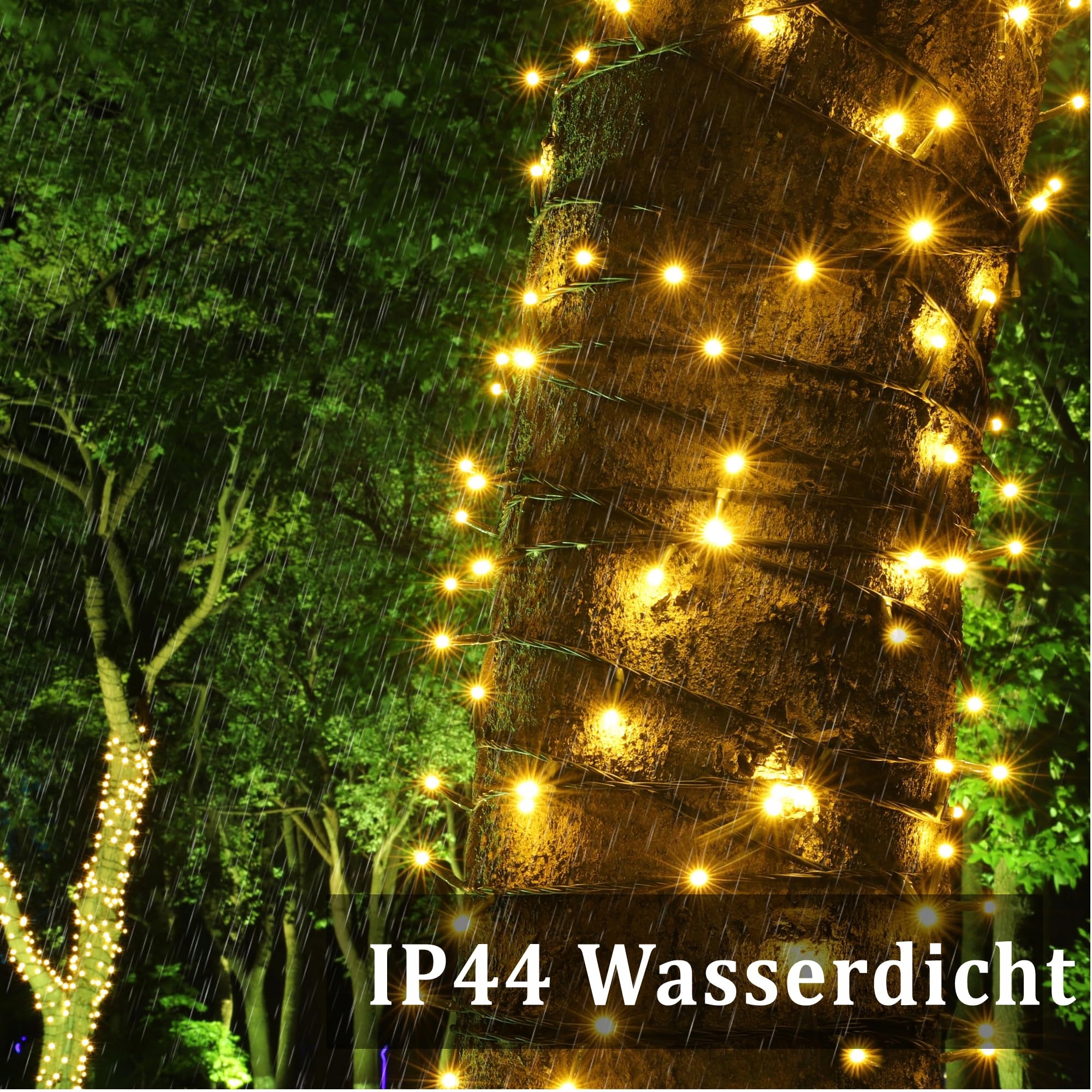 LED LAMPKI Świąteczne Girlanda Choinkowa Łańcuch 500 LED 12 Trybów I Timer — miniatura 4