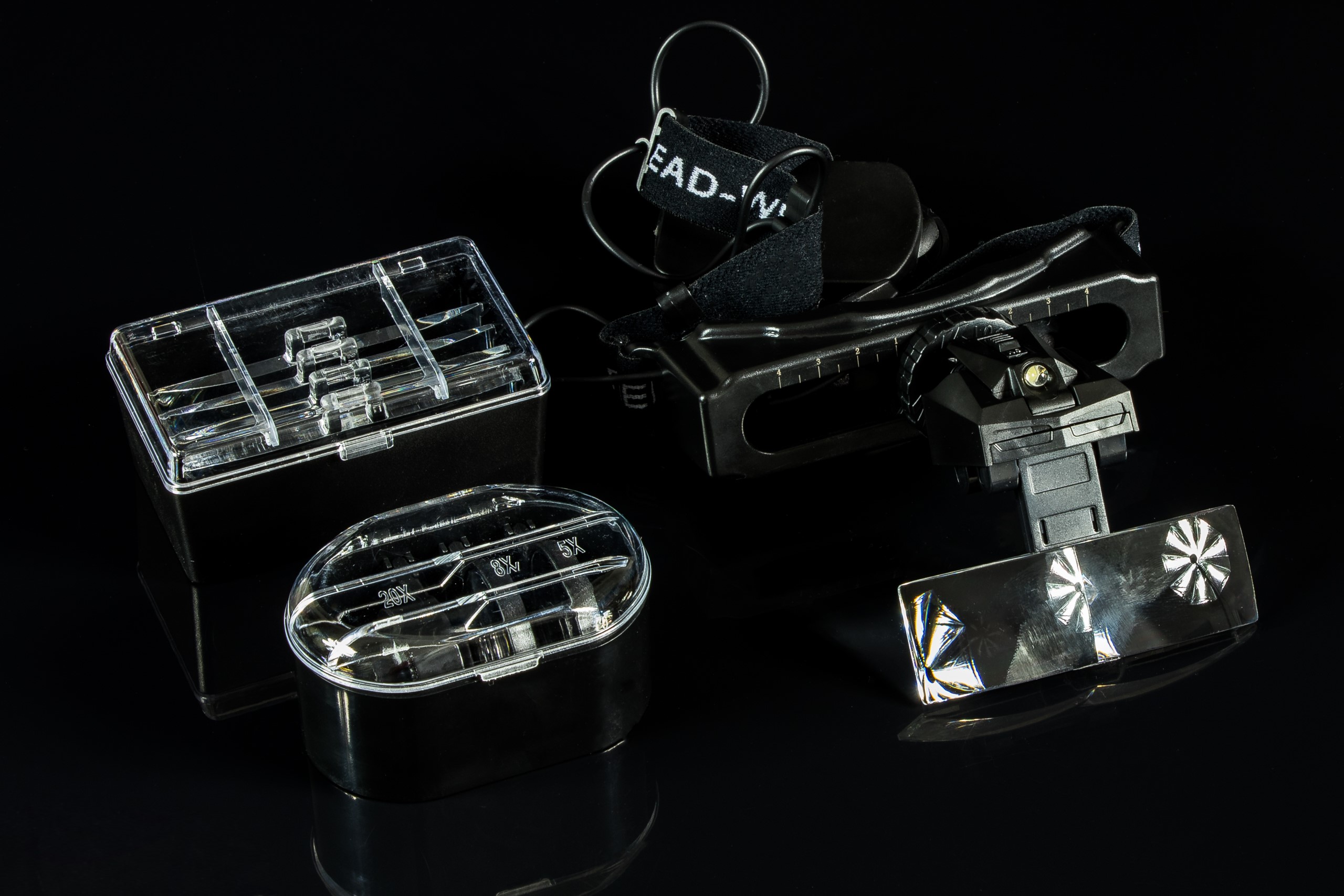 Okulary Lupa na Głowę 9892E 1,0x - 28x LED - OL003 Rodzaj klasyczna