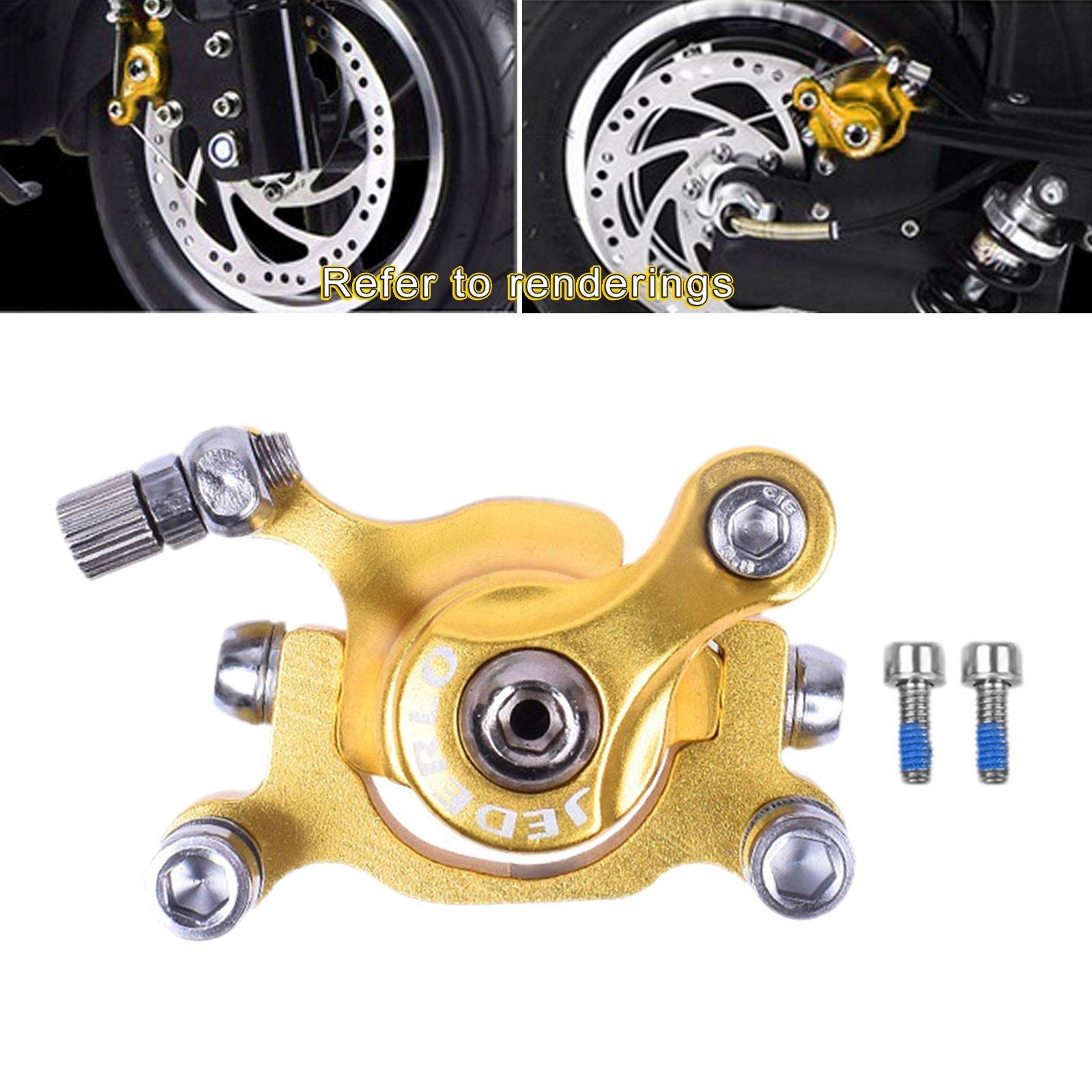 HAMULEC TARCZOWY PRZóD TYł ZłOTO Kolor inny