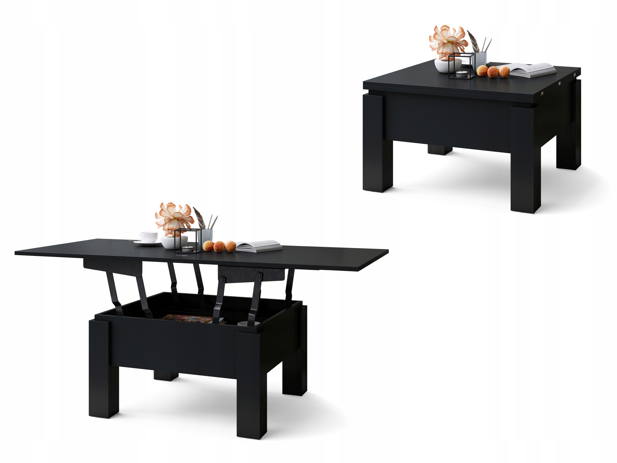 

Oslo Czarny Ława Rozkładana Stolik Stół Ławostół