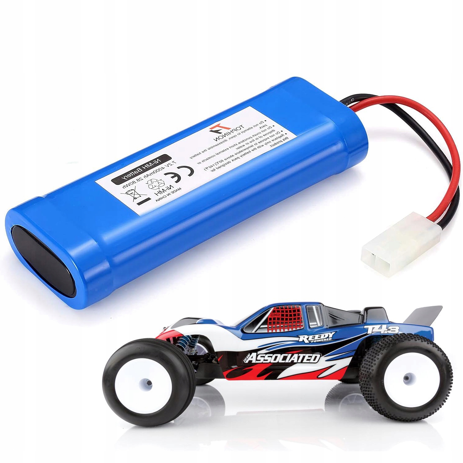 Vysoce Výkonná Baterie Ni-mh 7.2V 4000mAh Pro Rc Auto Letadlo
