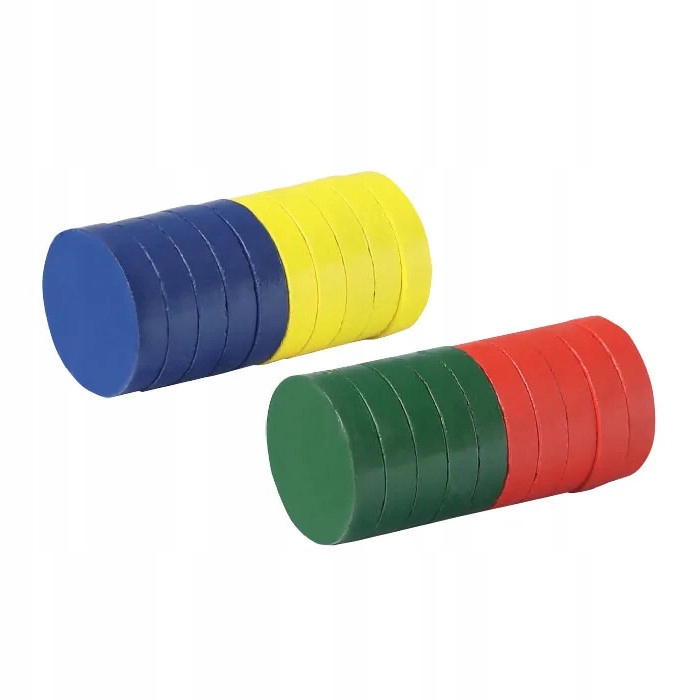 Magnesy kolorowe Fandy 25mm 20szt.