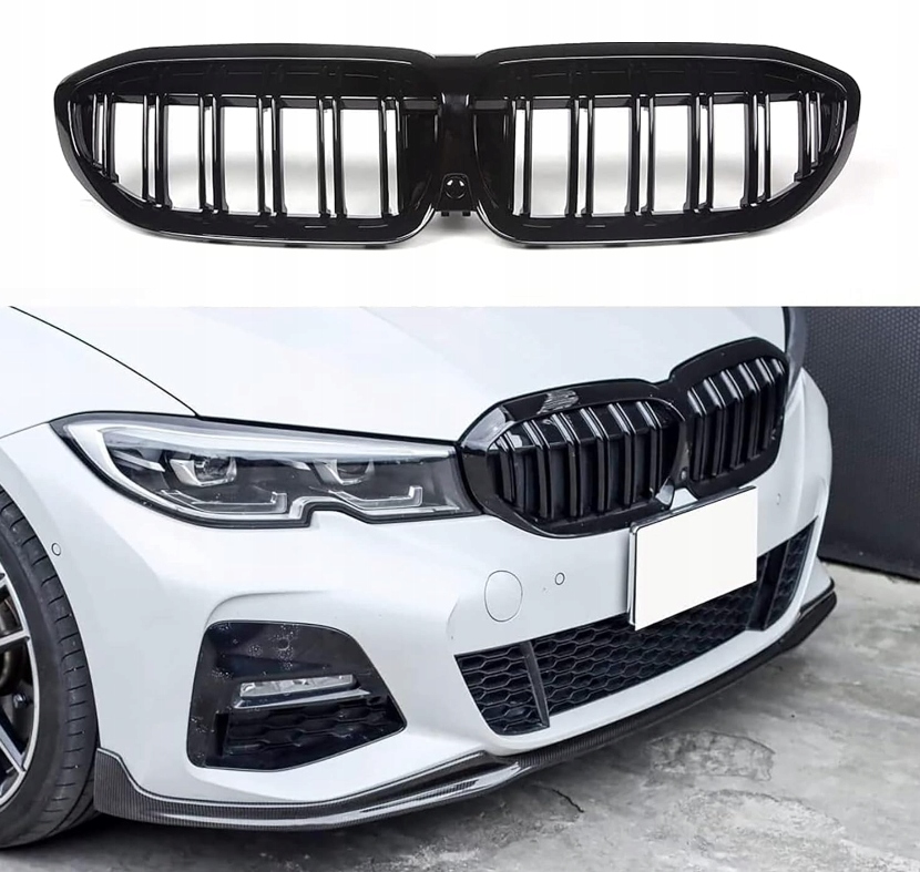 Predná Mriežka Nárazníka Gril Nárazníka Pre Bmw G20 G21 2019-2022 Pre LCI Čierny Lesk Ala M3