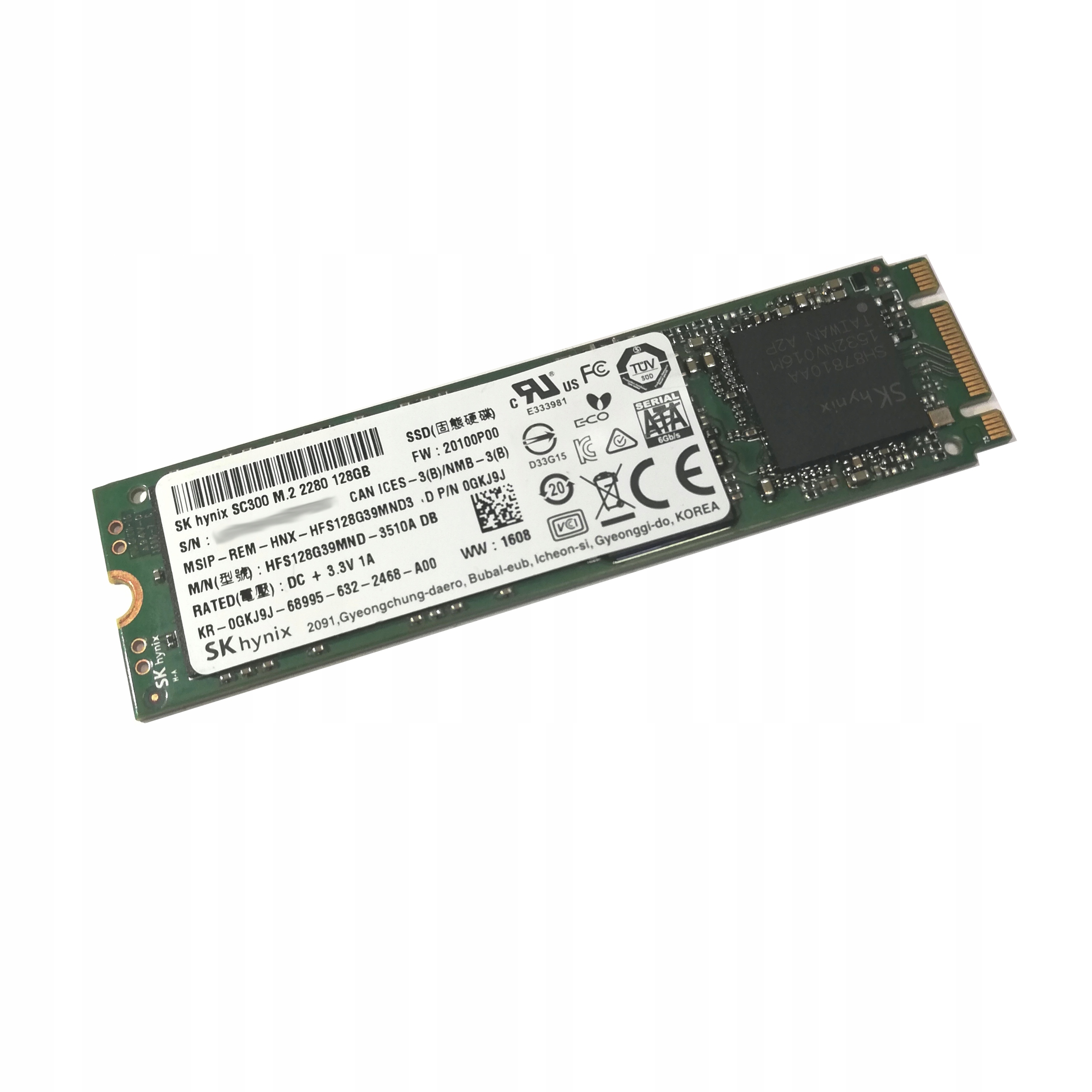 DYSK SSD M.2 2280 SATA 128GB SK HYNIX SC300