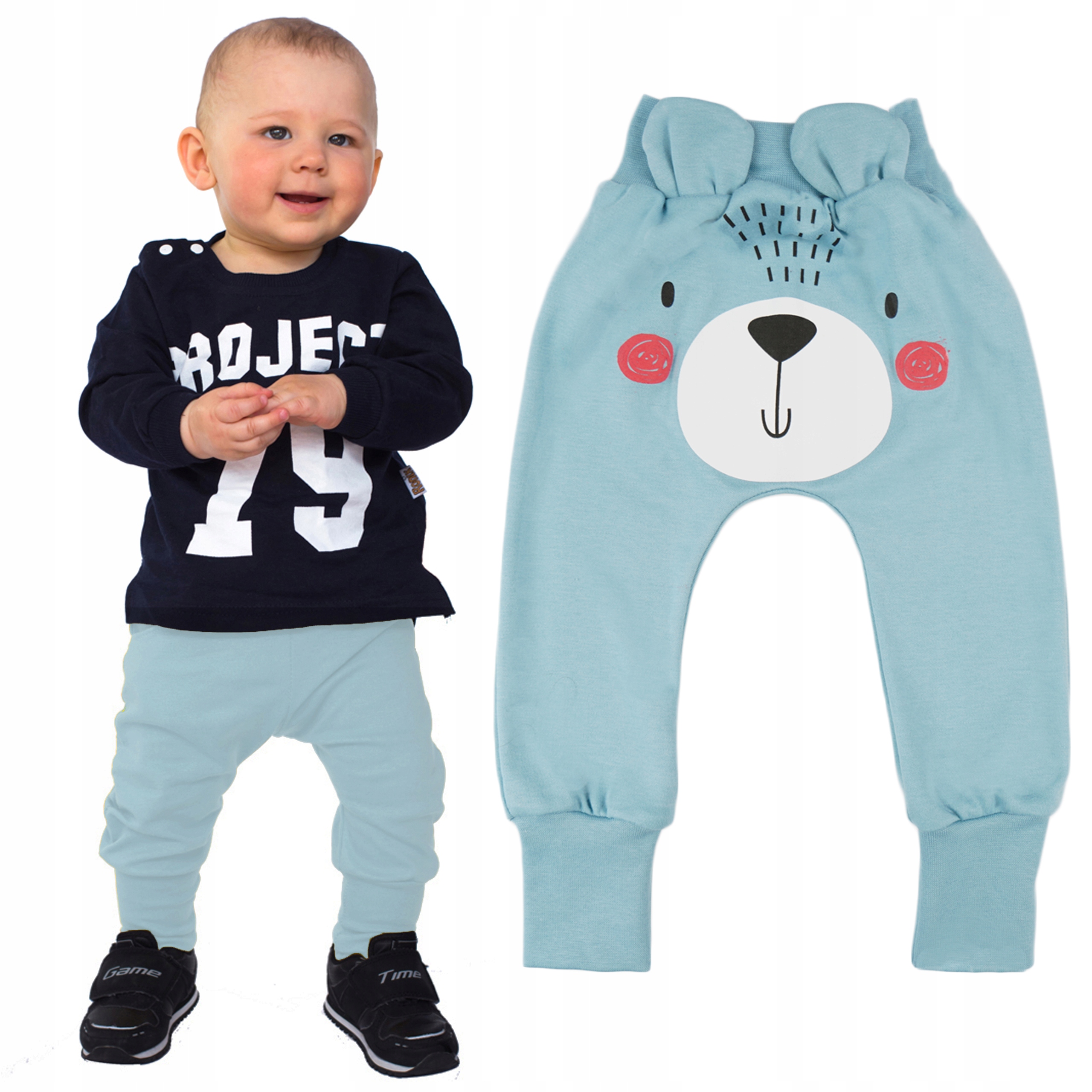 

Iceberg spodnie bawełniane Miś półśpiochy r.110