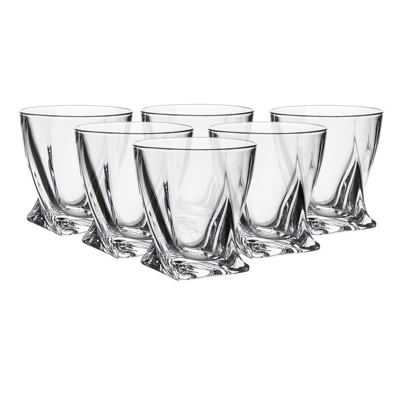

Kryształowe szklanki do whisky Bohemia Quadro 6szt