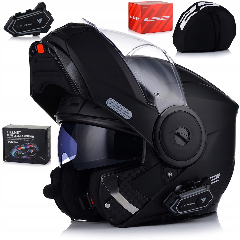 Motocyklová Prilba LS2 FF902 Scope II P/j Čeľusť Blenda Interkom