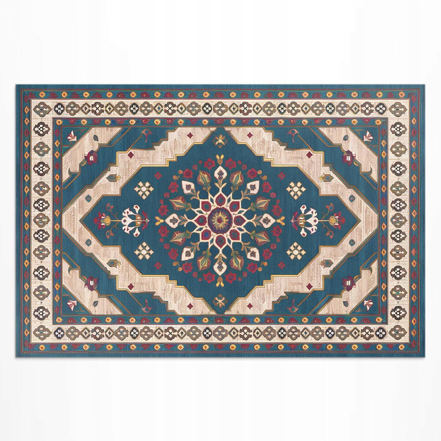 Vinylový koberec do záhrady na terasu Starý dekoratívny vintage vzor 120 x 80 cm