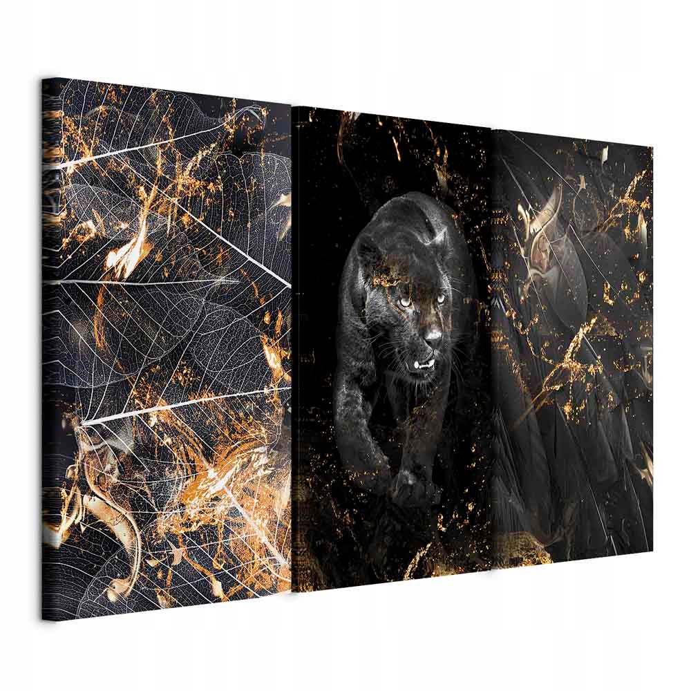 Obraz Černá Pantera Listy 120x80 g-C-0350-b-e