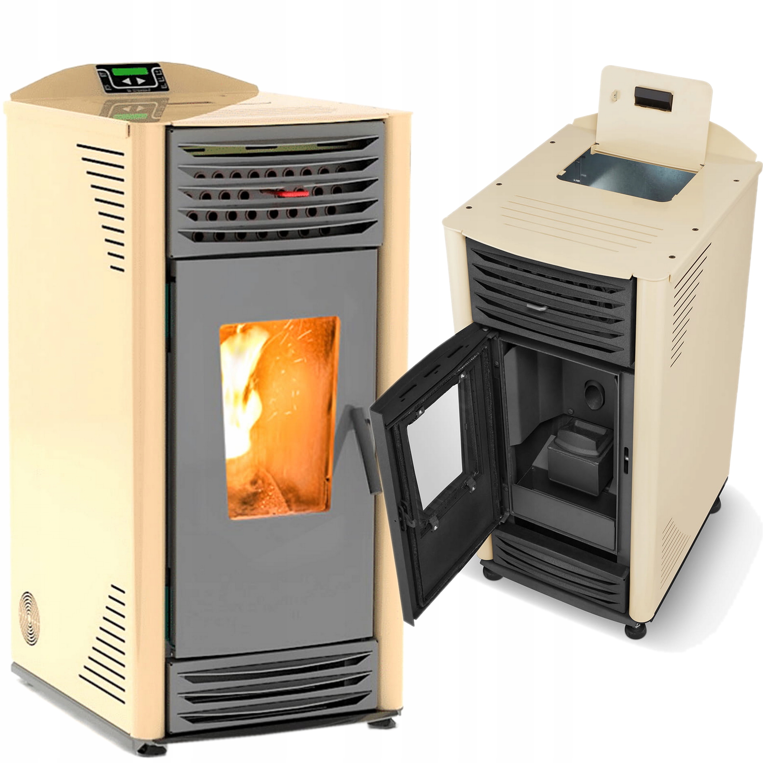 Ekologický krb na pelety s vodným plášťom 14 kW Belweder