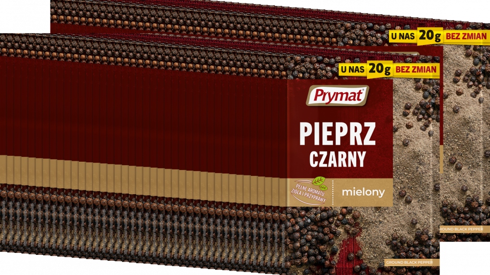 Pieprz czarny mielony Prymat 20g x100