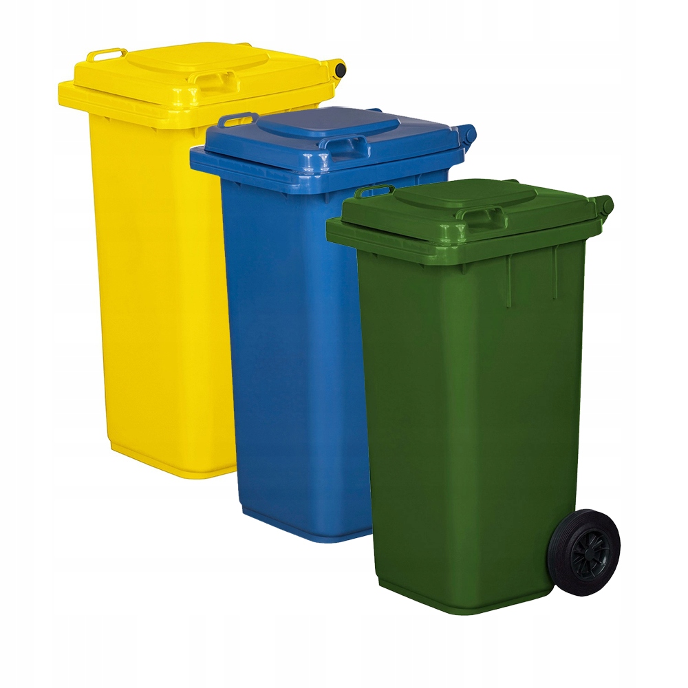 Pojemnik Kosz 120L Na Śmieci Odpady Segregacja x3