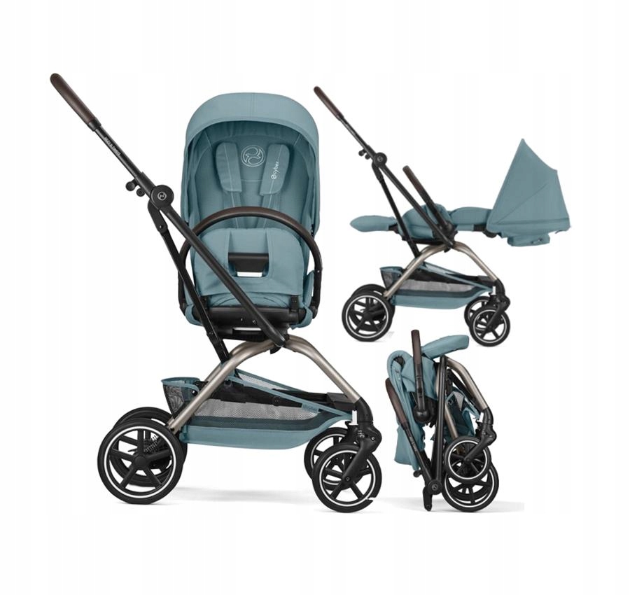 Cybex Wózek Spacerowy Eezy S TWIST+2 Przód-tył 360 Dziecięcy 22 Kg Kosz 5KG