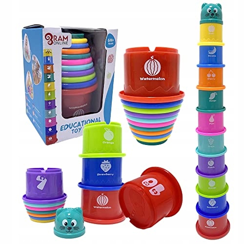 Stacking cups baby discount