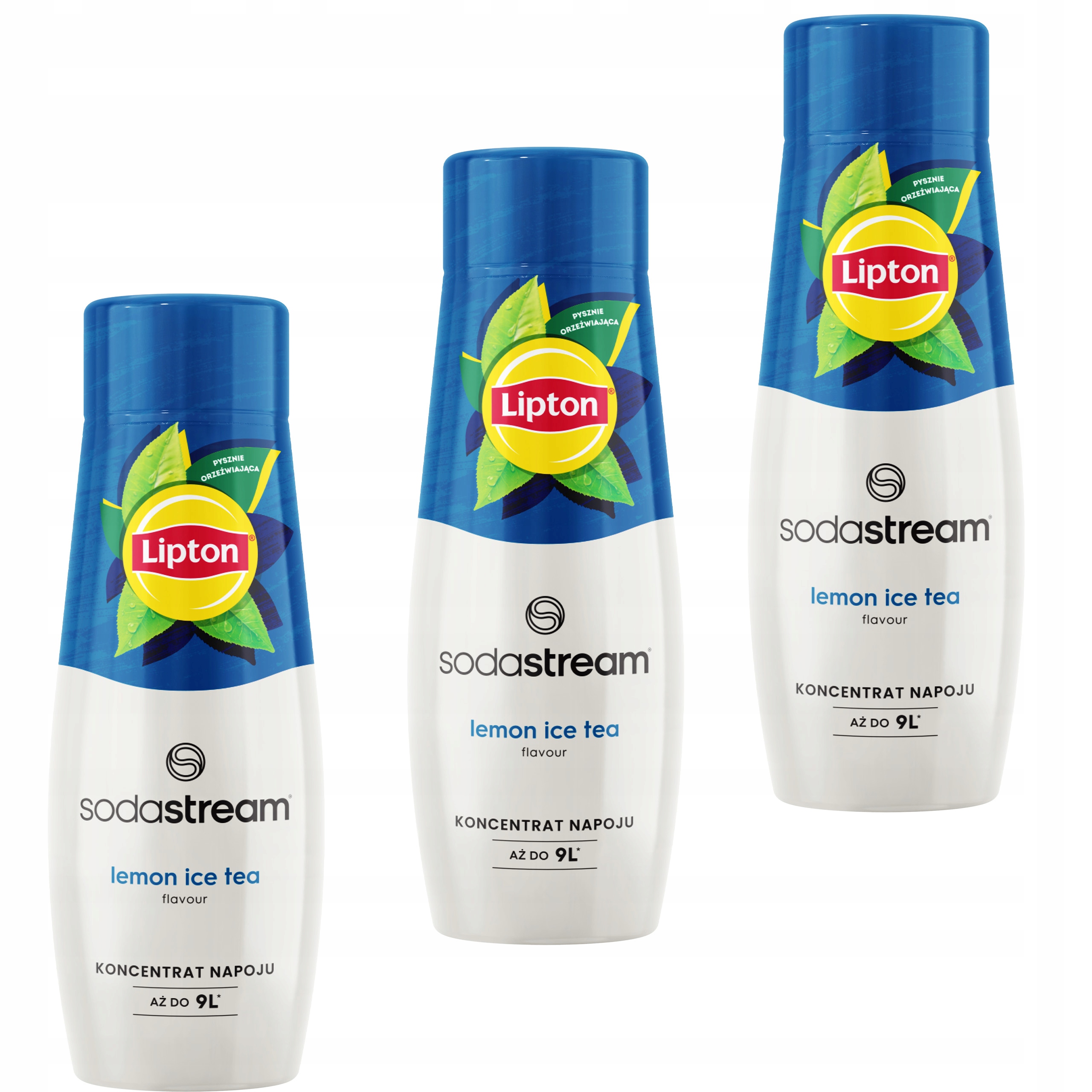 Levně Sirupy Sodastream: 3 x Lipton Lemon Ice Tea 440 ml.