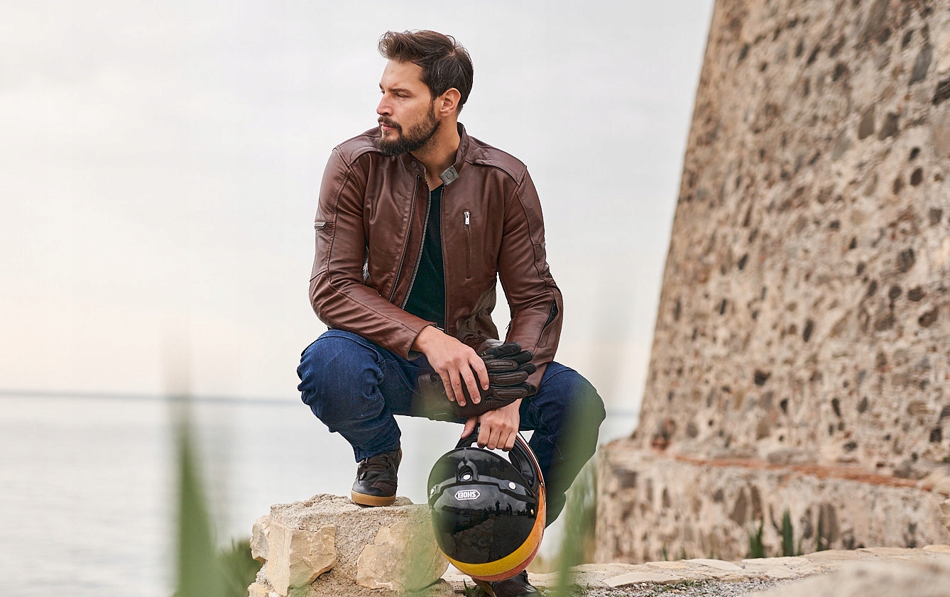 Kurtka SHIMA HUNTER+ 2.0 skóra brown Model HUNTER+ 2.0