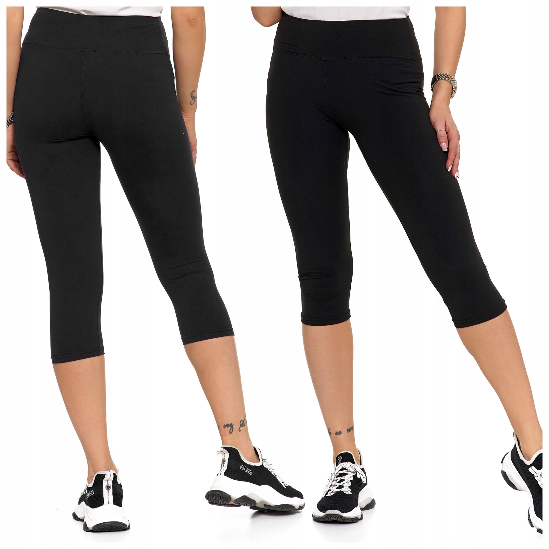 LEGGINSY DAMSKIE 3/4 GETRY PEACH TOUCH WYSOKI STAN PLUS SIZE MORAJ XXXL