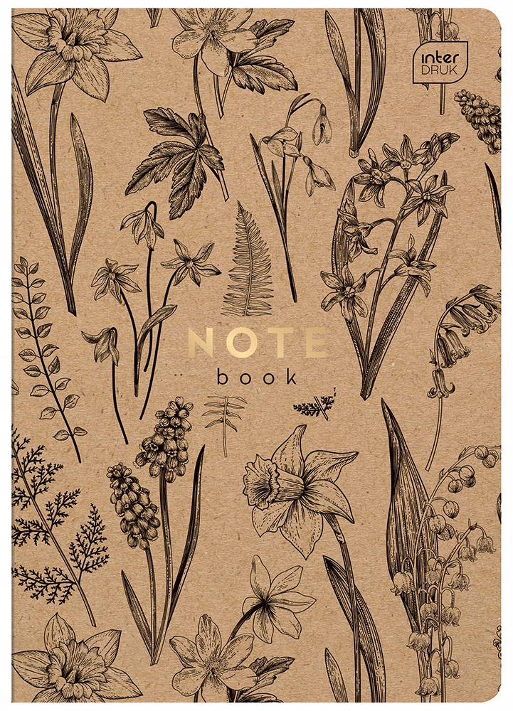 INTERDRUK Kraft Zeszyt A5 w kratkę 60 kartek Marka Interdruk