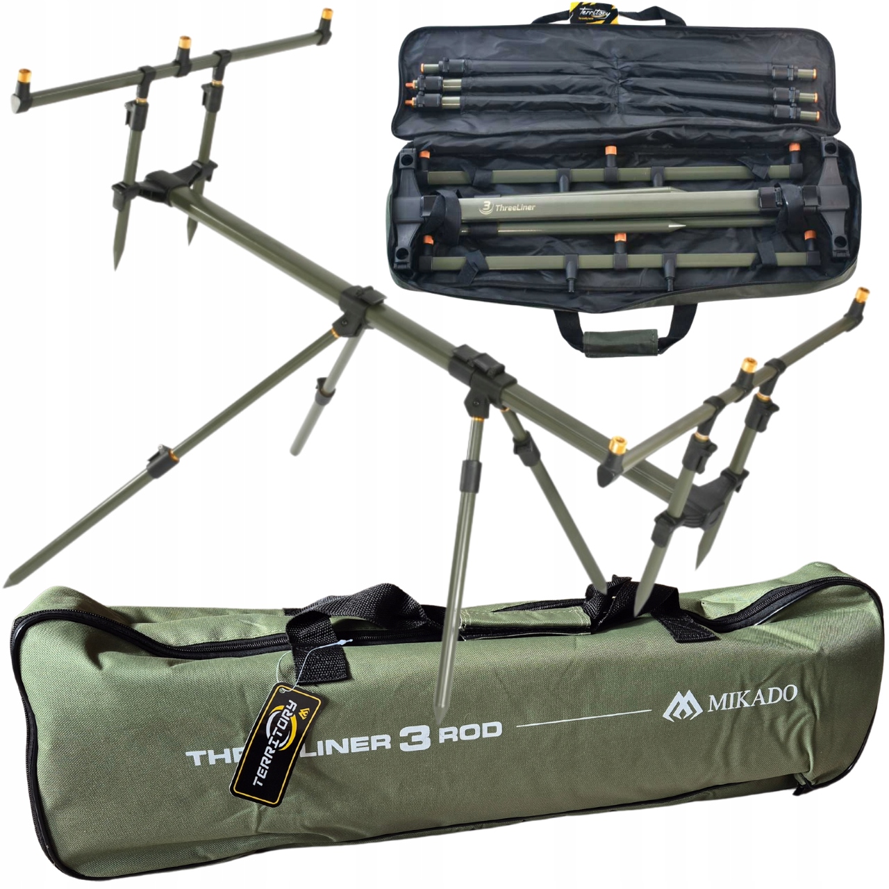 RodPod Mikado Threeliner Lekki, Regulowany, Stabilny, z Pokrowcem