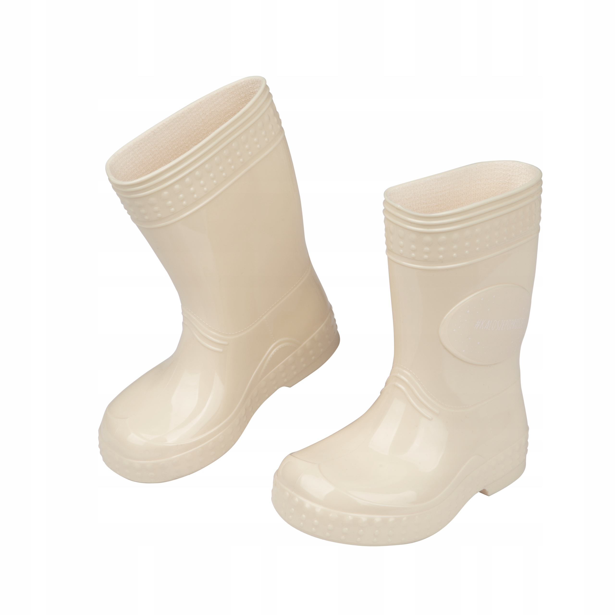 KALOSZE POPROSZE GUMOWCE DZIECIĘCE KREMOWE R 23/24