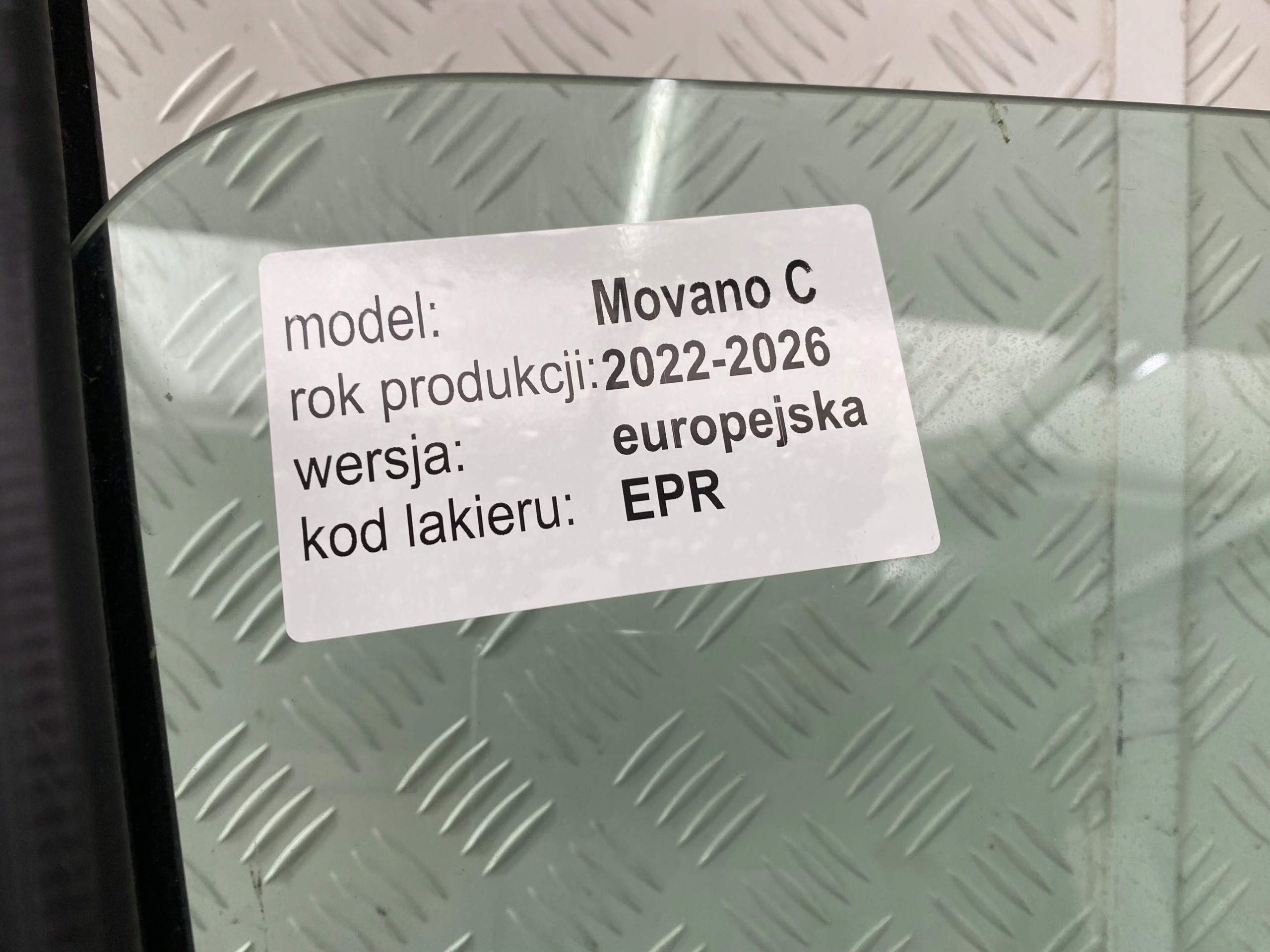 OPEL MOVANO C 22-26 door front right front colour EPR original