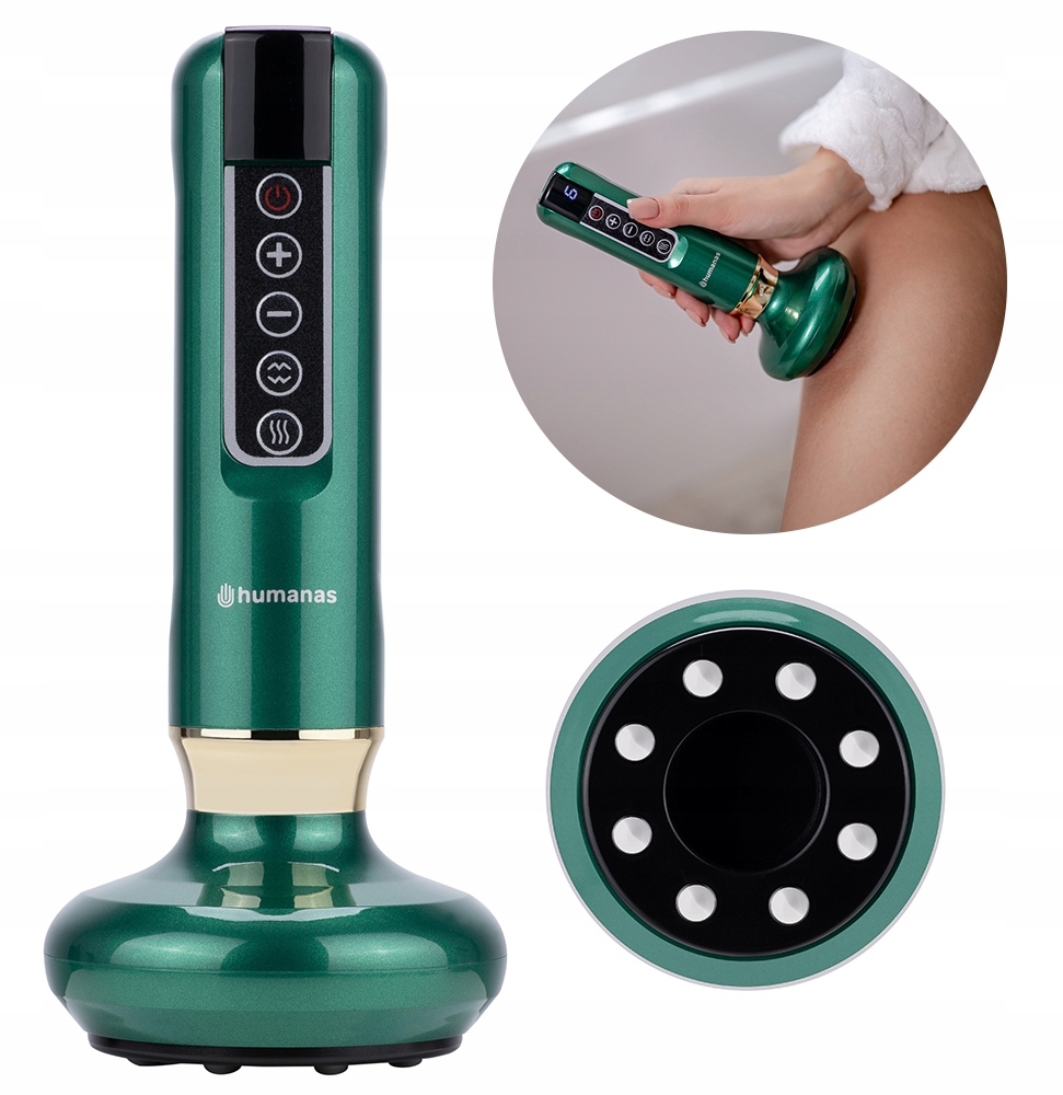 Masażer Antycellulitowy Elektryczna Bańka Chińska Rozgrzewający 3w1 Spa