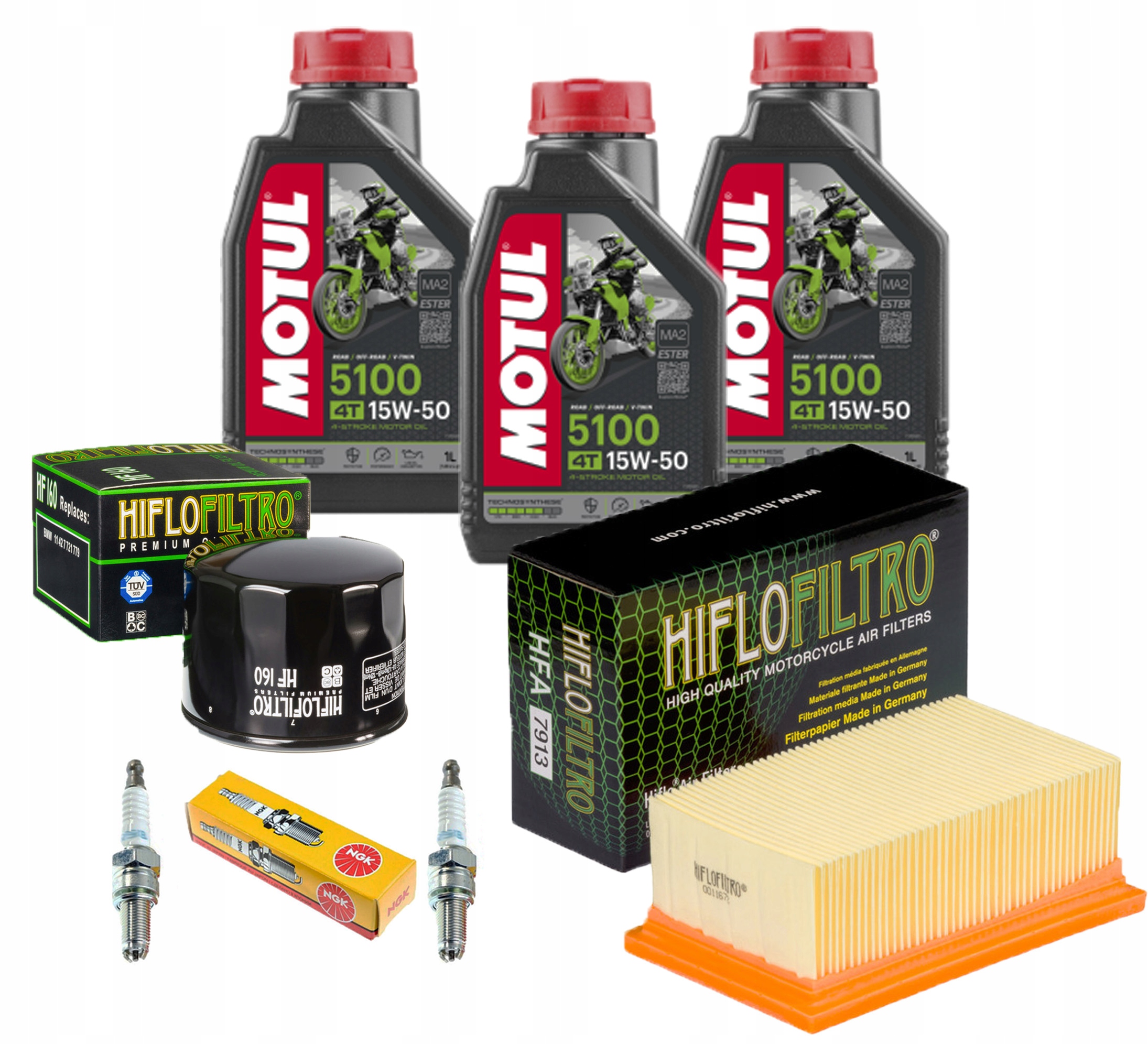 Olej Motul 5100 BMW F 800 R 09-17r Filtry Świece