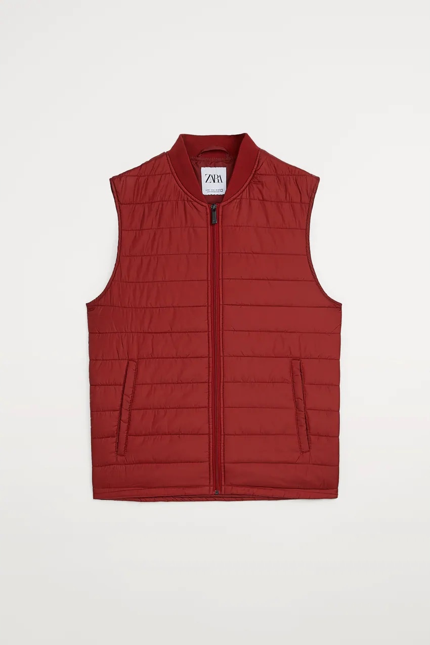 

Pikowana Kamizelka Basic Zara XL Czerwona Ripstop