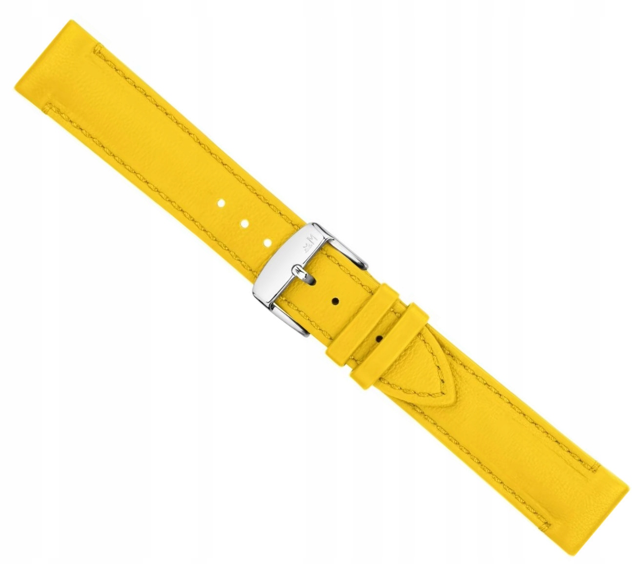 Žlutý Kožený Voděodolný Řemínek Pro Hodinky Morellato Alghero 22 mm X6168