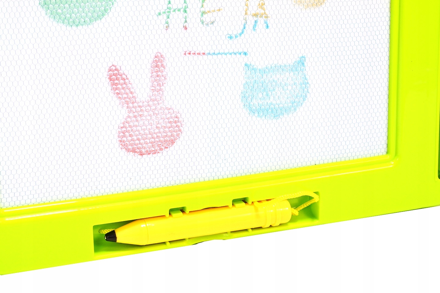 ZNIKOPIS KOLOROWY TABLICA MAGNETYCZNA STEMPELKI ZWIERZĄTKA DLA DZIECI Kolor dominujący odcienie zieleni