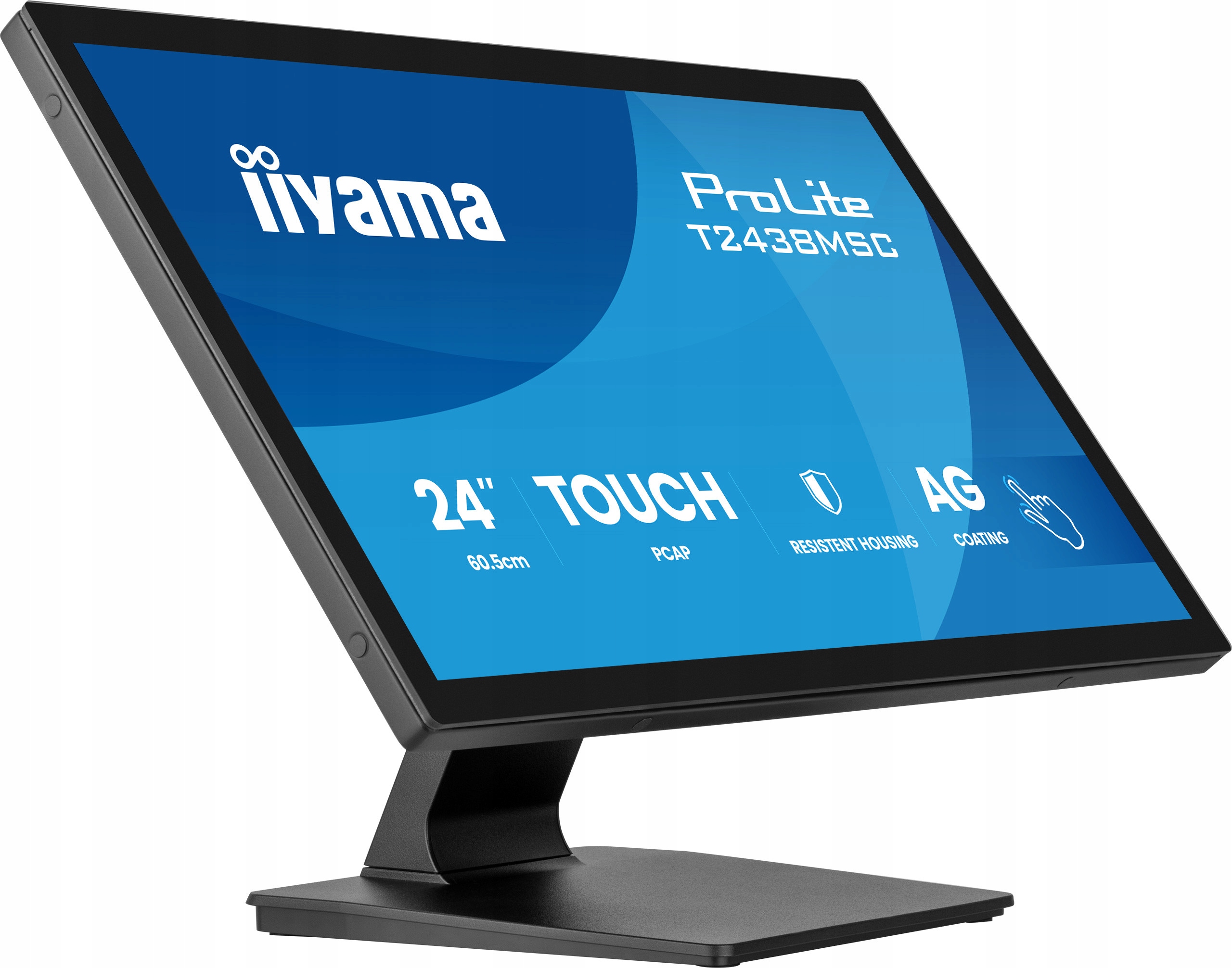 Monitor dotykowy iiyama ProLite T2438MSC-B2 24 Ips Led Pcap IPX1 /hdmi,