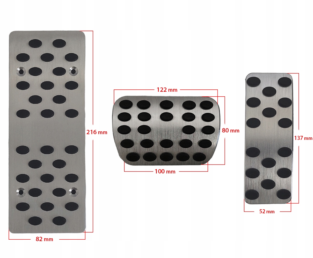 Nakładki na Pedały MERCEDES BENZ W176 W245 W246 W251 W164 X164 2014-2023 Numer katalogowy producenta nak pedały benz GLA ML R
