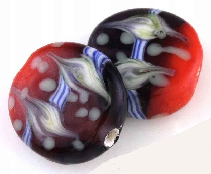 L530N Lampwork Deltoid 19mm 10szt