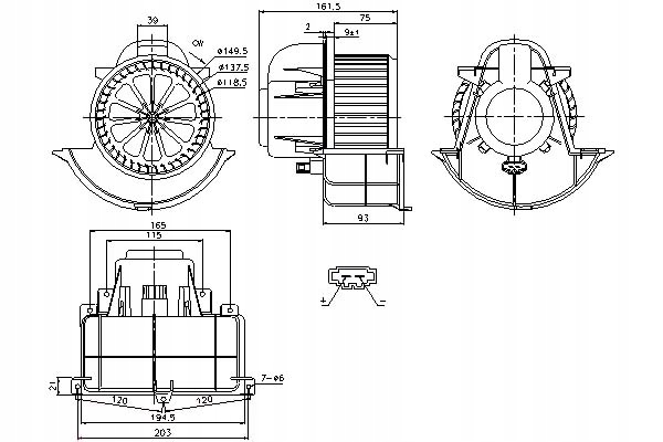 Nissens Dmychadlo Audi Q7 Porsche Cayenne Vw Amarok