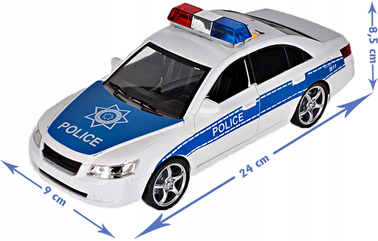 AUTOPOLICEJNÍ POLICEJNÍ AUTO 1:16 SE ZVUKY A SVĚTLY EAN (GTIN) 5901924214144