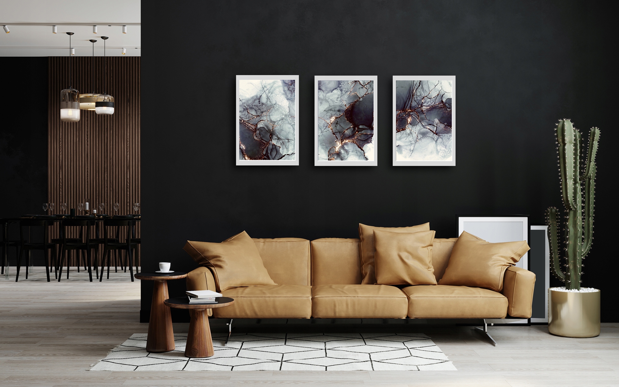 Zestaw plakatów obrazy plakaty A3 glamour marmur Kod producenta Plakat A3