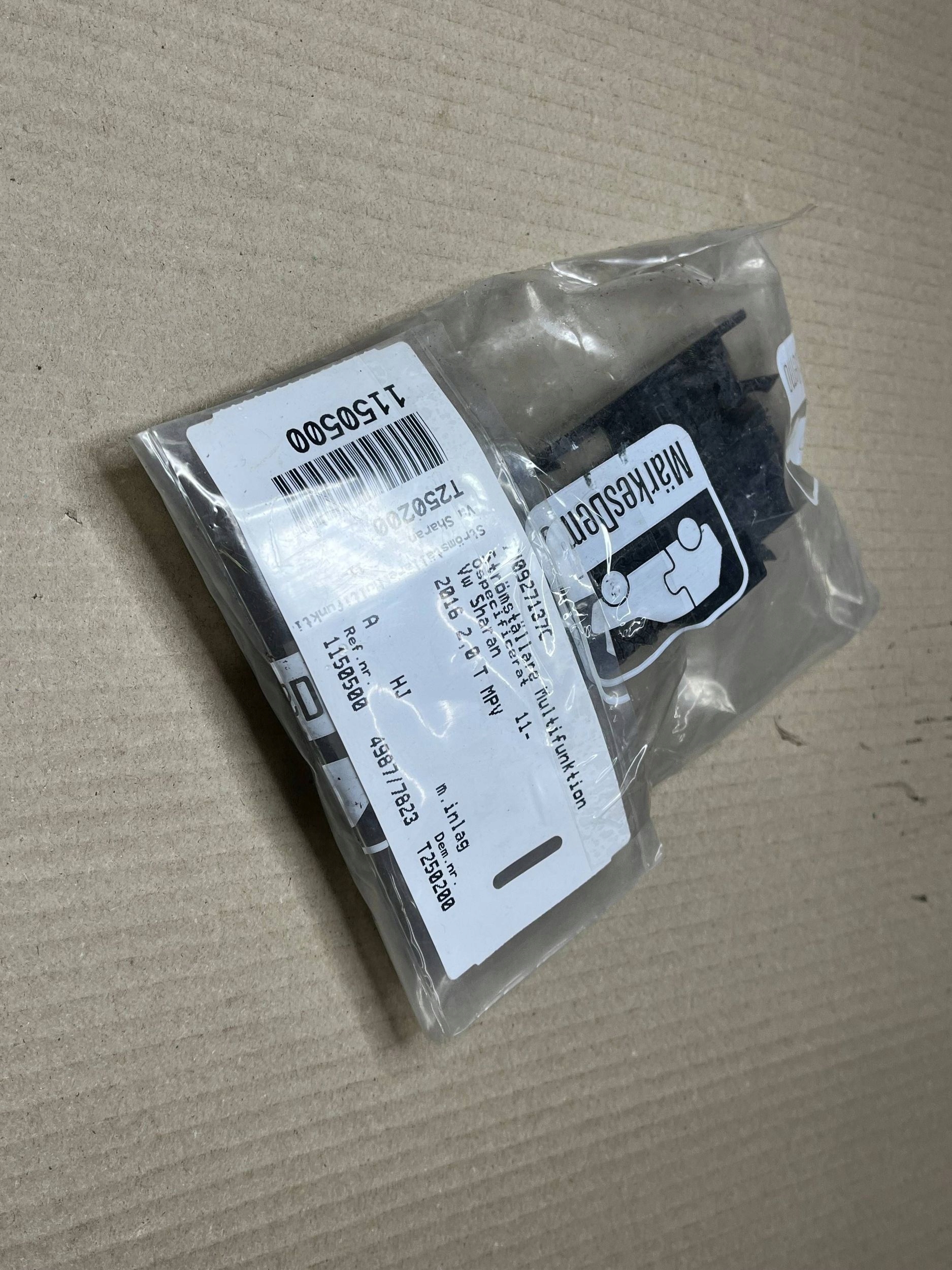 Panel controls Volkswagen Sharan 7N0927137C