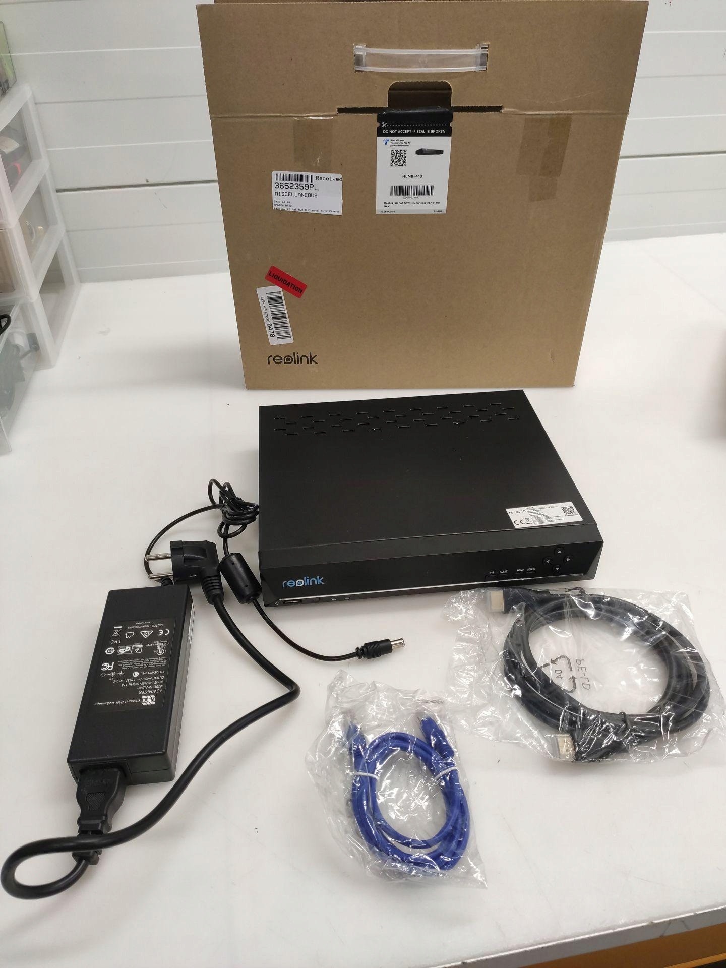 Rejestrator systemu nadzoru Reolink 8CH 4K PoE NVR Kod producenta RLN8410