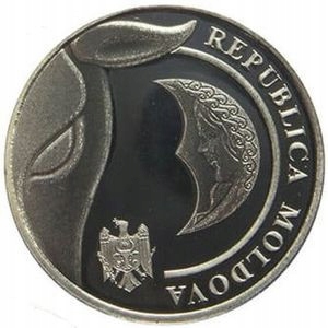 Молдова 1 лей 2018 Монетный Двор (UNC)