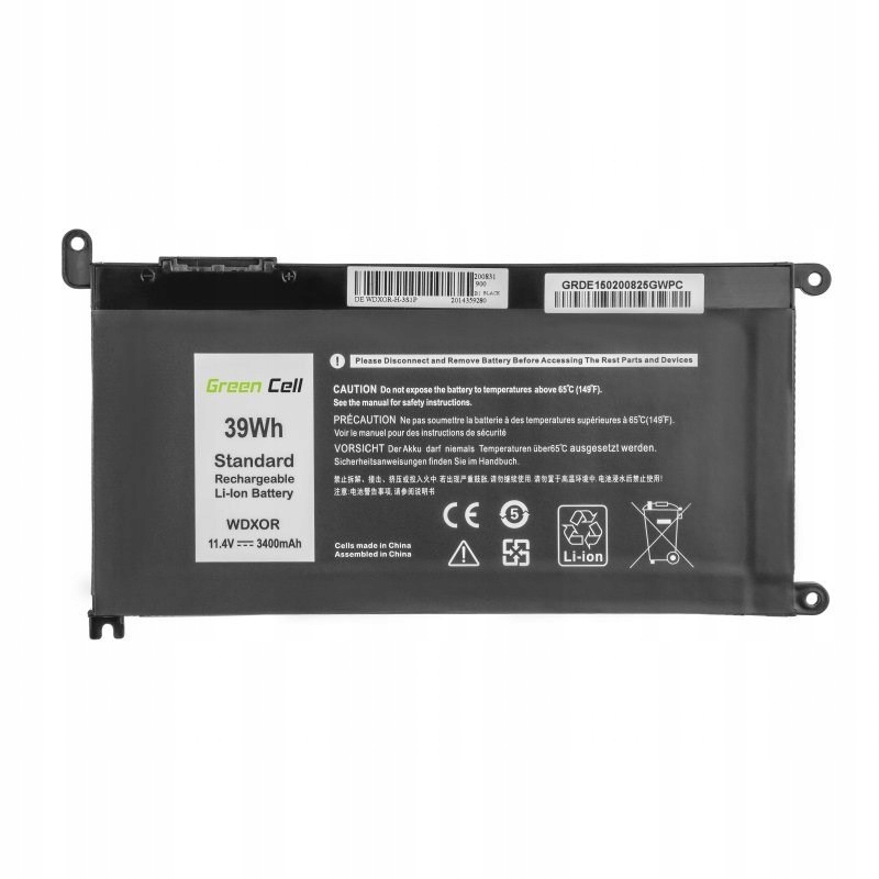 Green Cell Bateria DE150 WDX0R Wdxor Do Dell Inspiron 13 5378 5379 14 5482