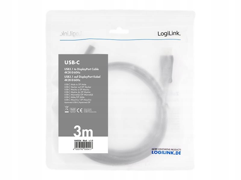 LOGILINK UA0336 LOGILINK Kabel USBC 3.2 Gen do Di Marka Logilink