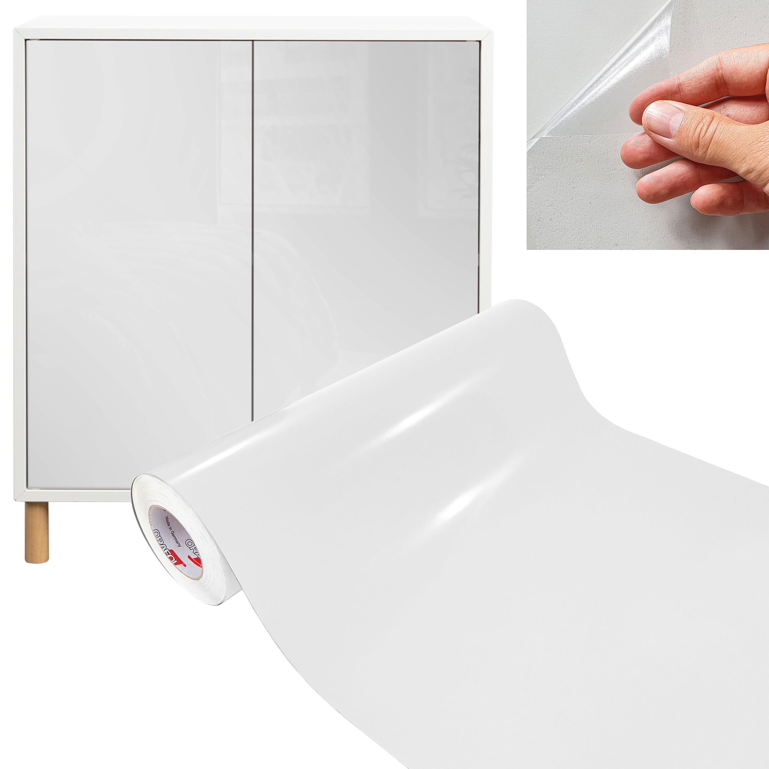 Fólie Samolepicí na dveře Nábytek Dýha Transparentní Role 63 cm x 10 m Pvc