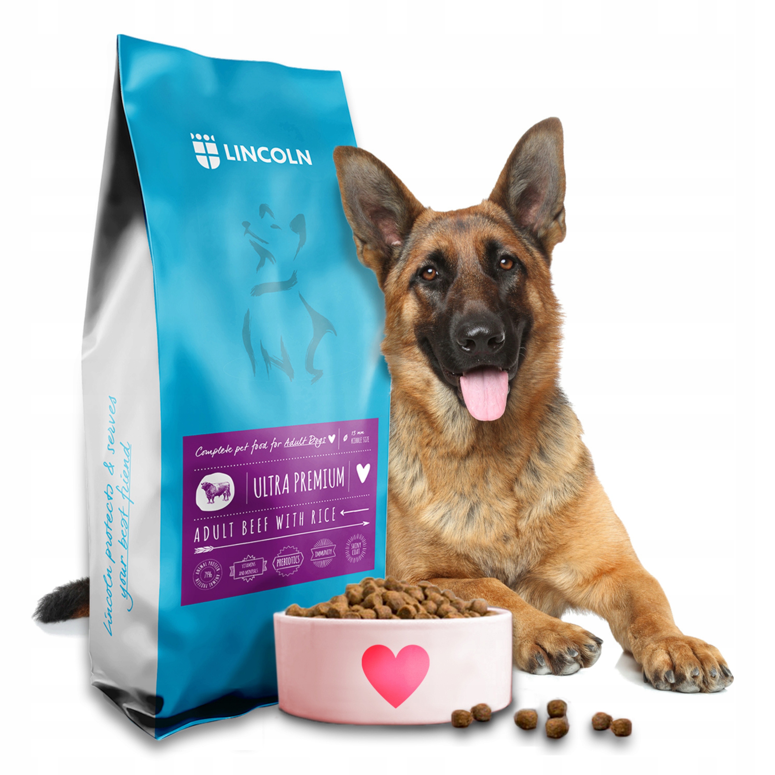 Lincoln Hovězí Maso 12 Kg Suché Krmivo Ovčák Lambrador Husky Beagle Amstaff