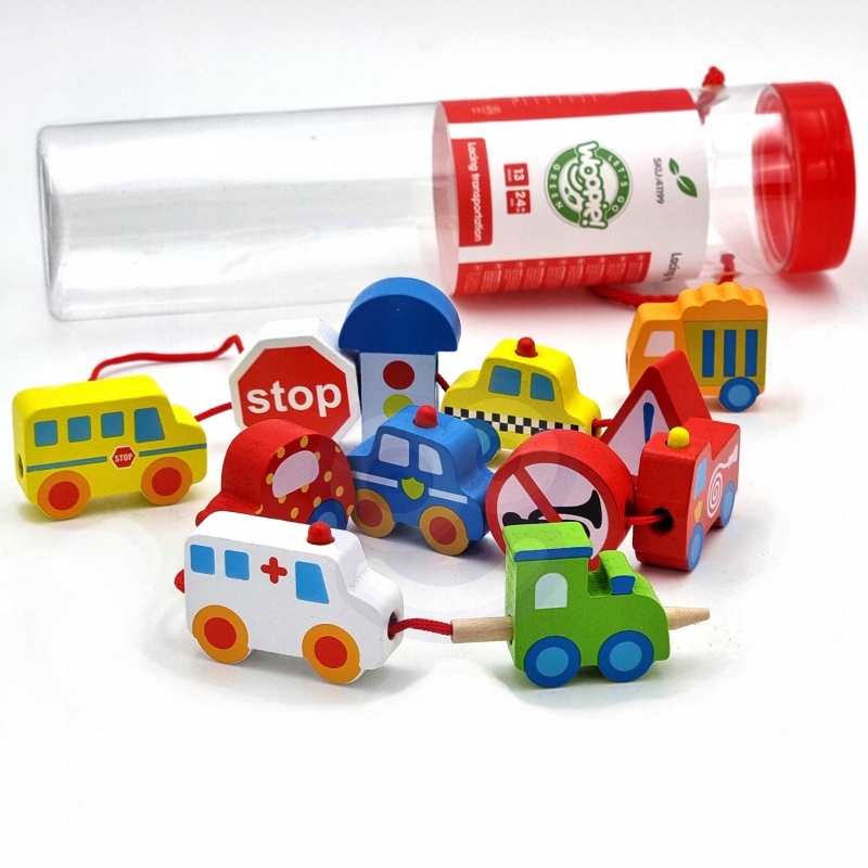 WOOPIE Nawlekanka Na Sznurku POJAZDY Przeplatanie Certyfikaty, opinie, atesty CE