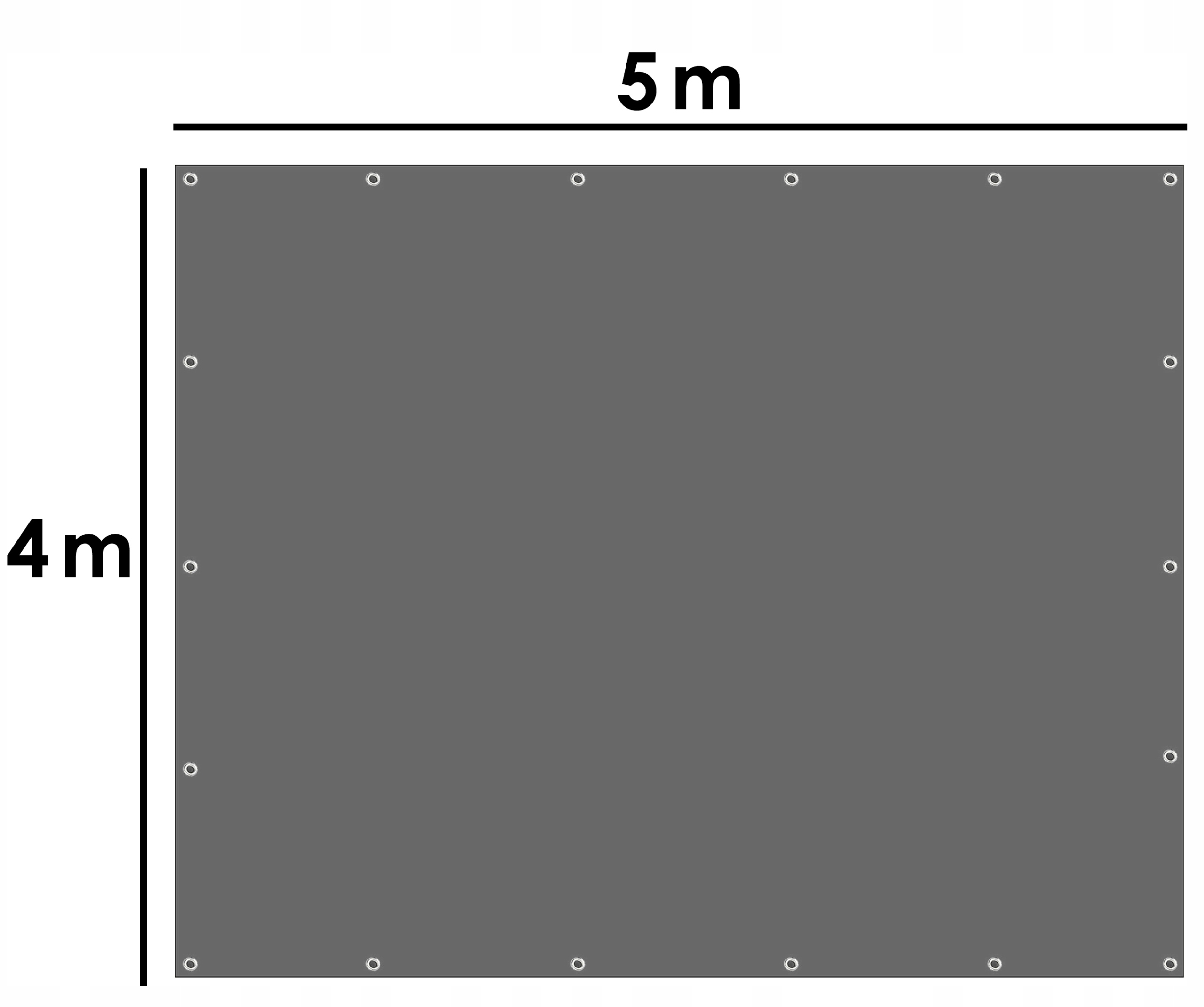 PLANDEKA B. GRUBA WYTRZYMAŁA MROZOODPORNA 4X5M UV+ WZMOCNIONA NA TARAS 5X4M Kod producenta 7633