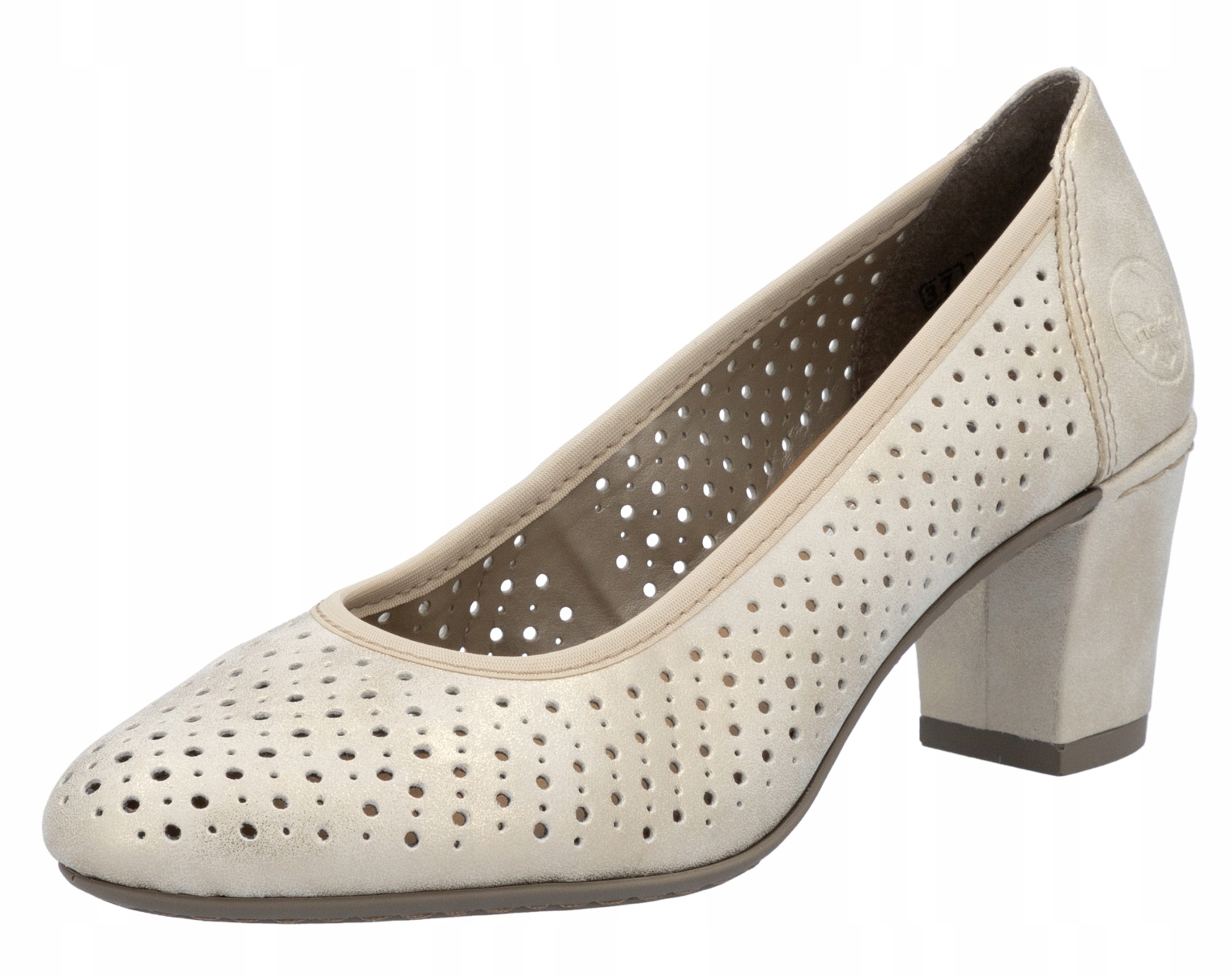 Rieker 41057-60 vel.36 béžové polobotky