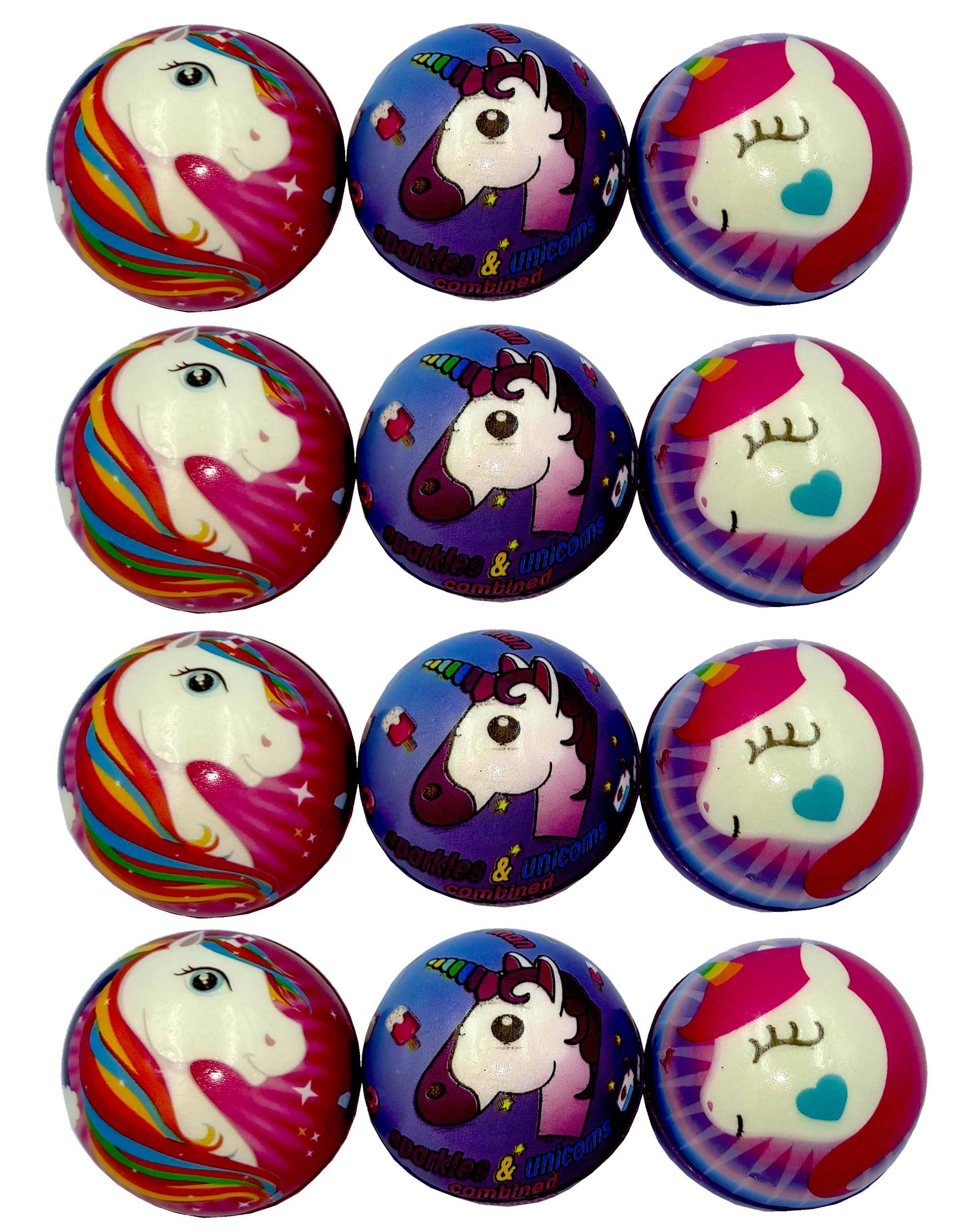 12 sztuki PIŁKA ANTYSTRESOWA GNIOTEK JEDNOROŻEC