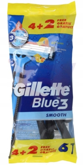 

Gillette Blue 3 Maszynki Do Golenia Zestaw 6 Sztuk